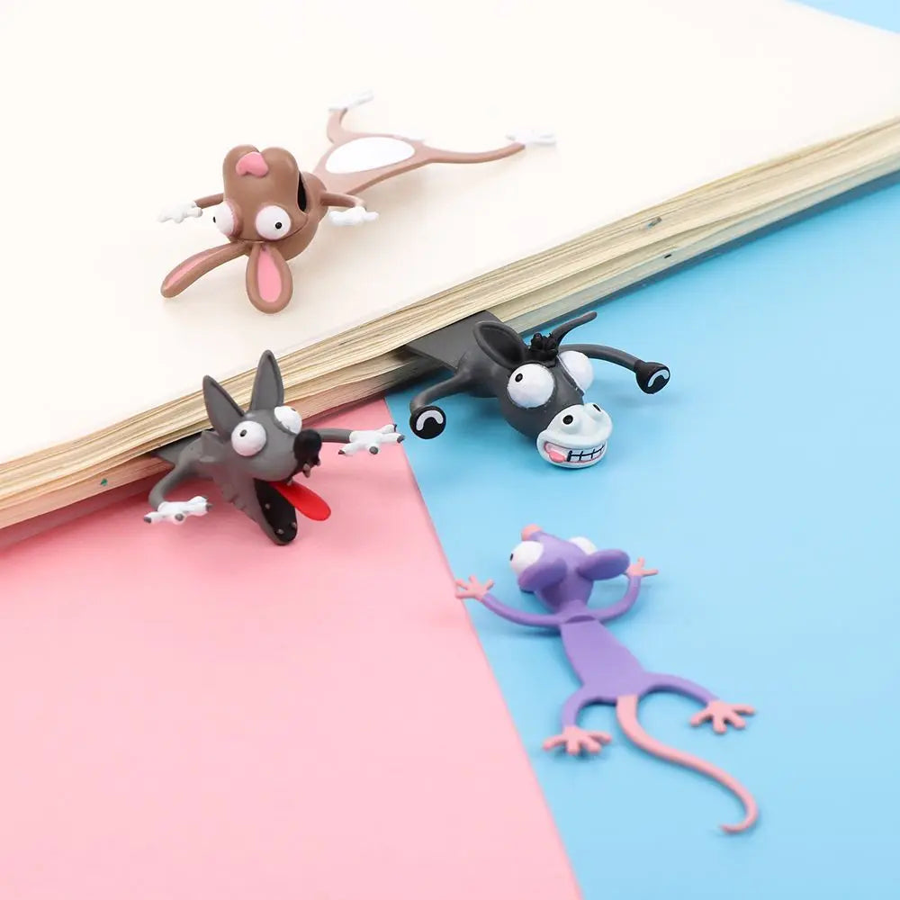 3D Cartoon Animal Bookmarks