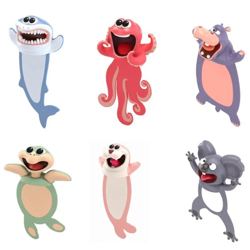 3D Cartoon Animal Bookmarks