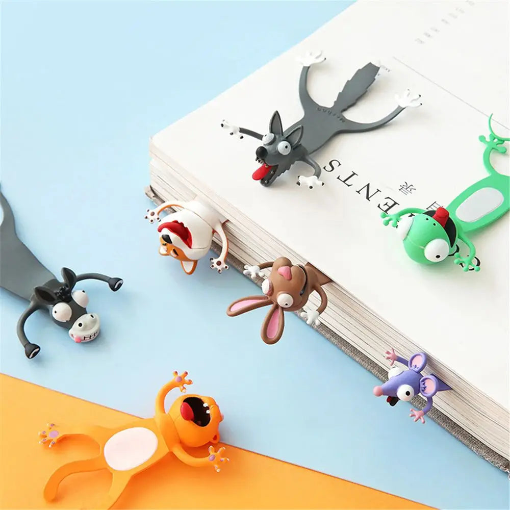 3D Cartoon Animal Bookmarks